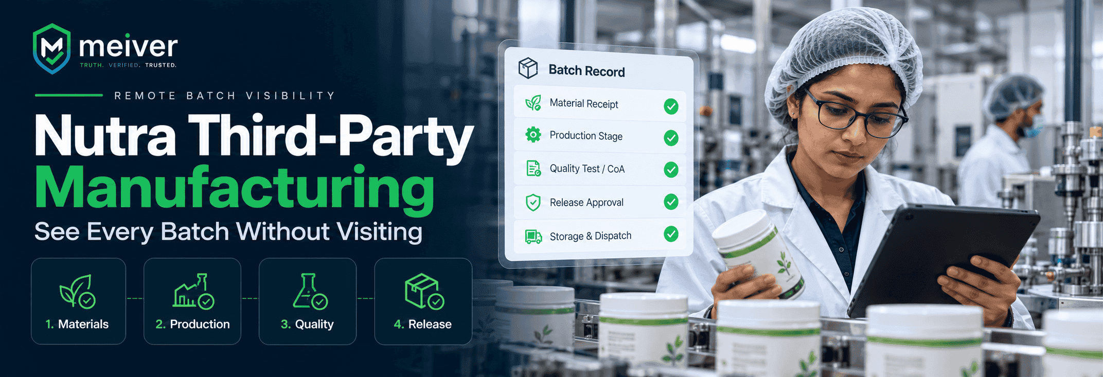 Nutraceutical Third-Party Manufacturing: See Every Batch Without Visiting
