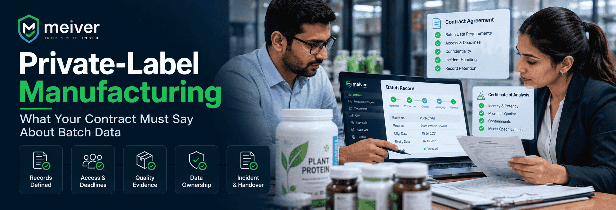 Private-Label Manufacturing: What Your Contract Must Say About Batch Data