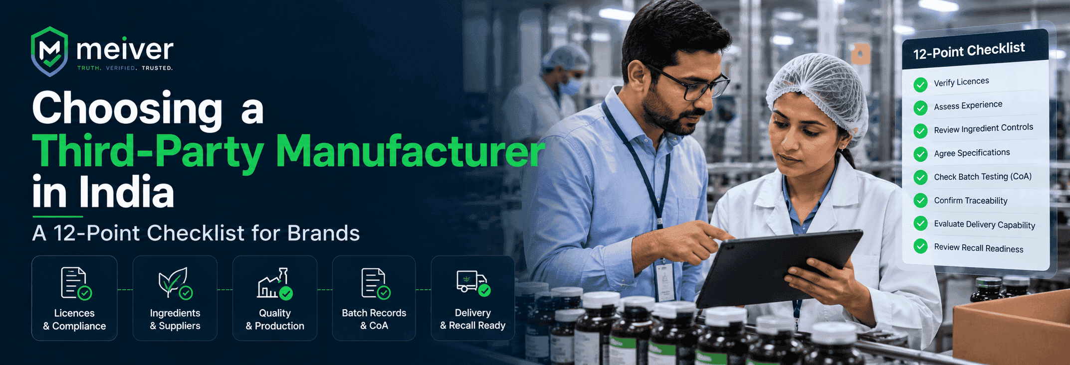 Choosing a Third-Party Manufacturer in India: A 12-Point Checklist