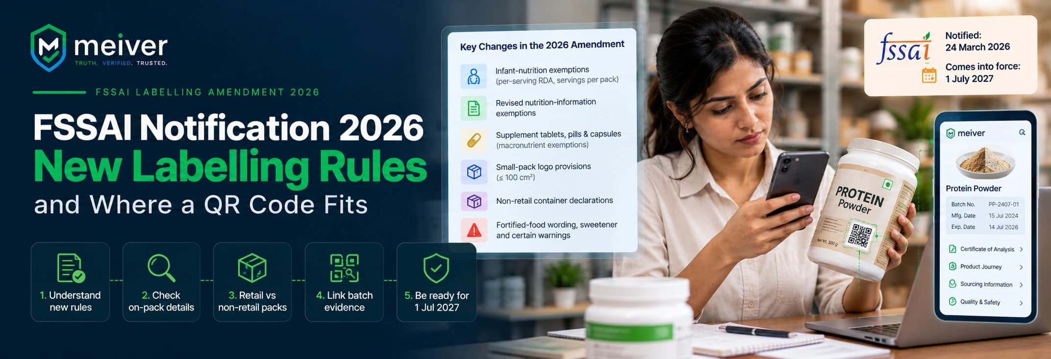 FSSAI Notification 2026: New Labelling Rules and Where a QR Code Fits